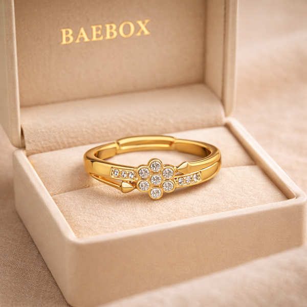 BaeBox Gold Plated Ring for Women & Girls – Elegant Everyday Jewellery