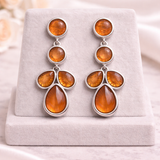 Baebox Starlit Drop Chand Earrings for Women | Elegant Evening Wear Earrings